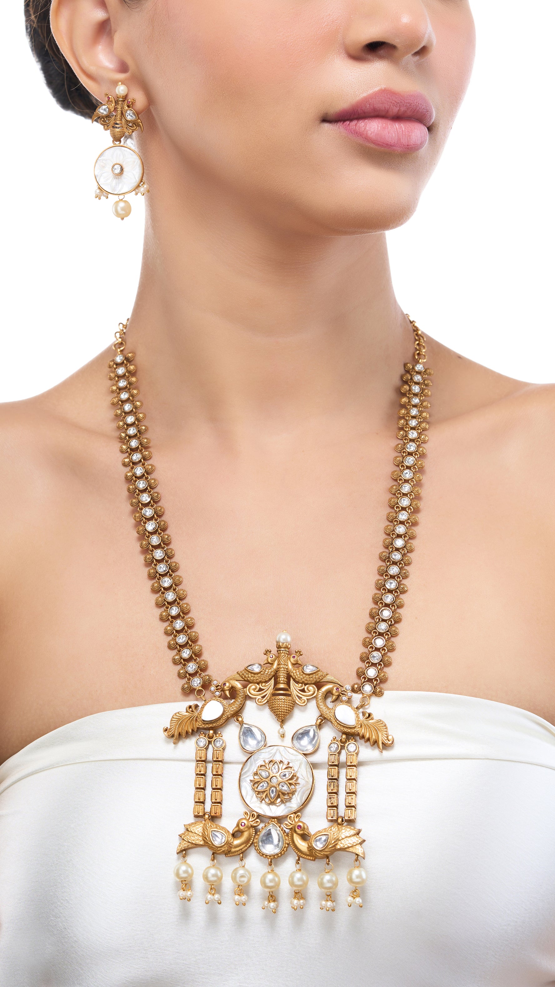 NARGIS GOLD FILIGREE NECKLACE SET