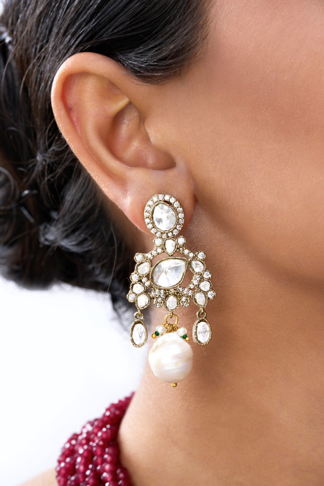 HEER VICTORIAN & PURE STONES NECKLACE SET