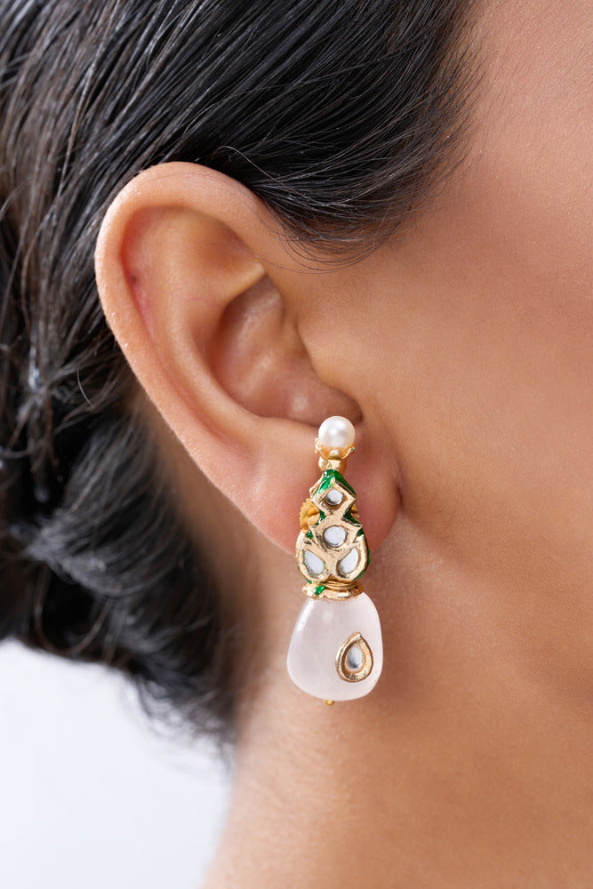 ANAMIKA PEARL & PURE STONES NECKLACE SET