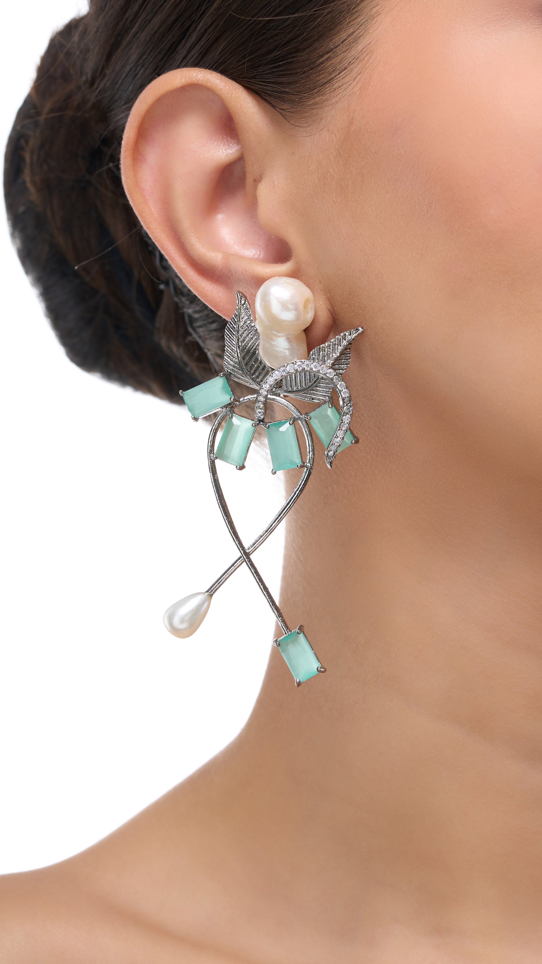 MANJARI ABSTRACT BAROQUE EARRINGS