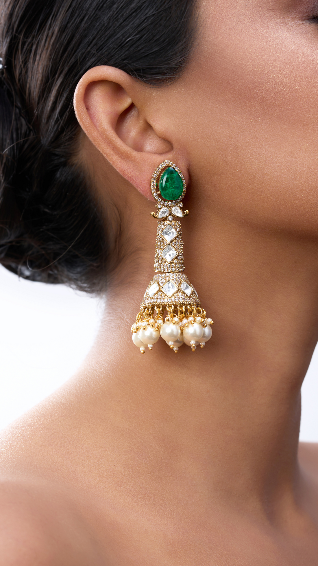 VIRASAT POLKI EARRINGS