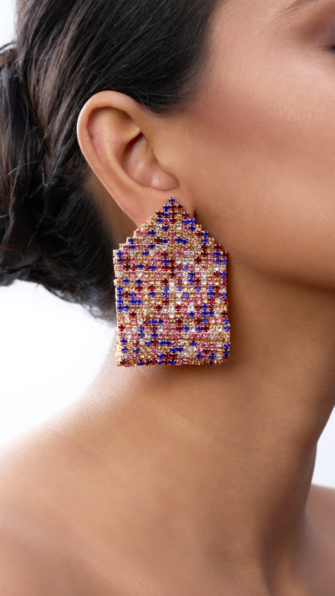 SEHER MULTI COLOUR CRYSTAL EARRINGS