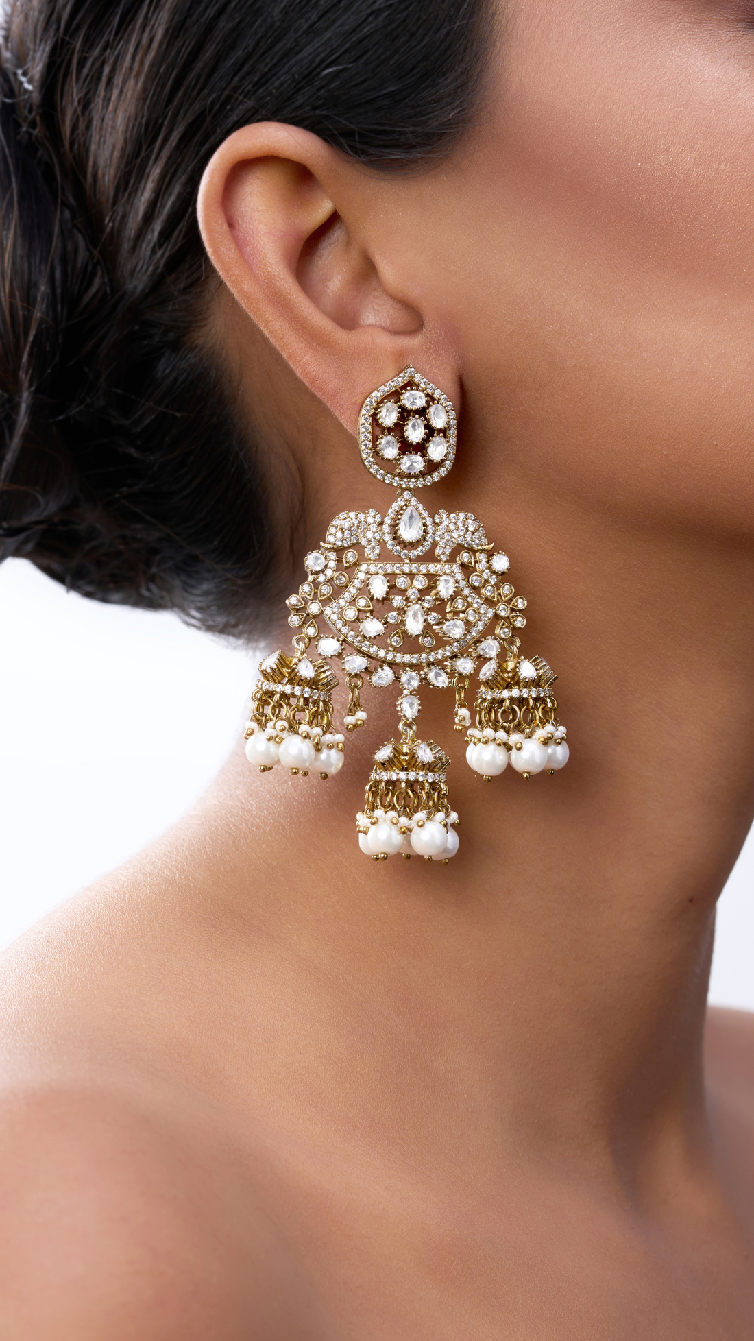 JANAKI   POLKI EARRINGS