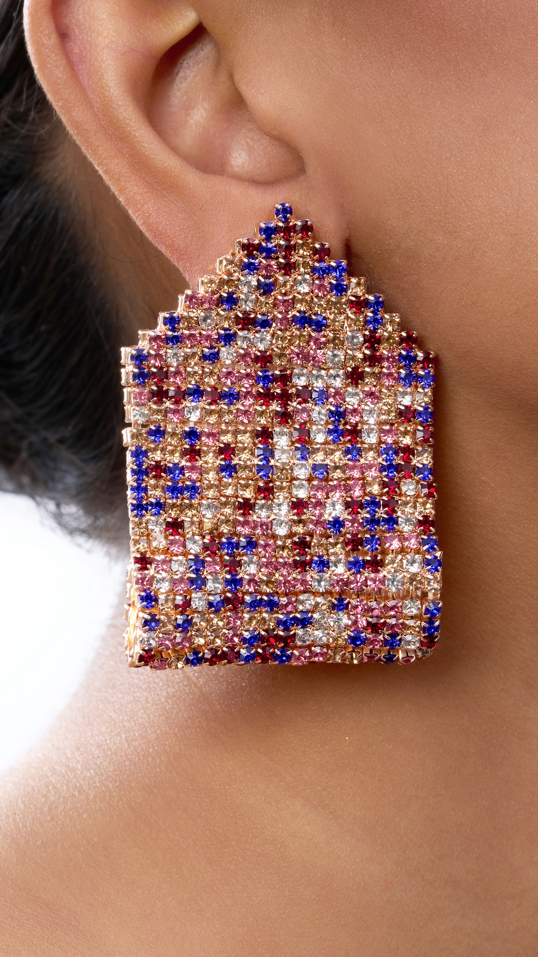SEHER MULTI COLOUR CRYSTAL EARRINGS