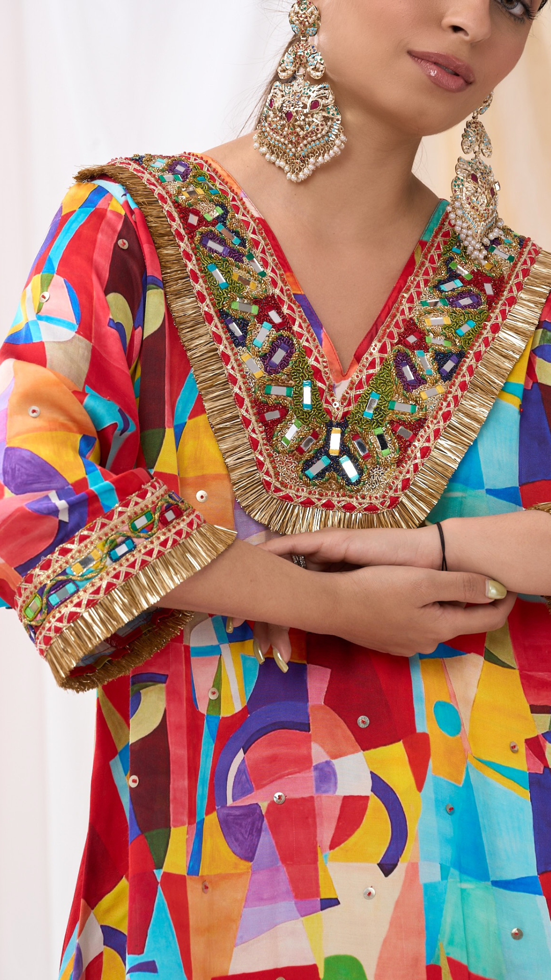 ZIBA IN MULTI COLOR PRINT