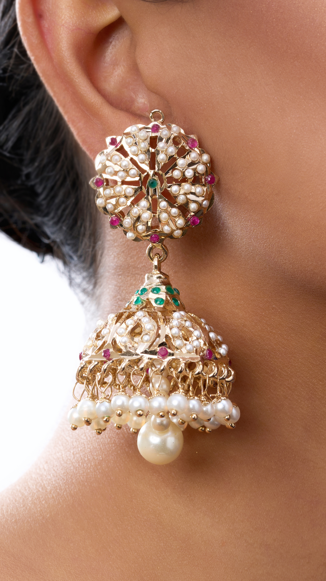 SAUNDARYA JADAU JHUMKI EARRINGS