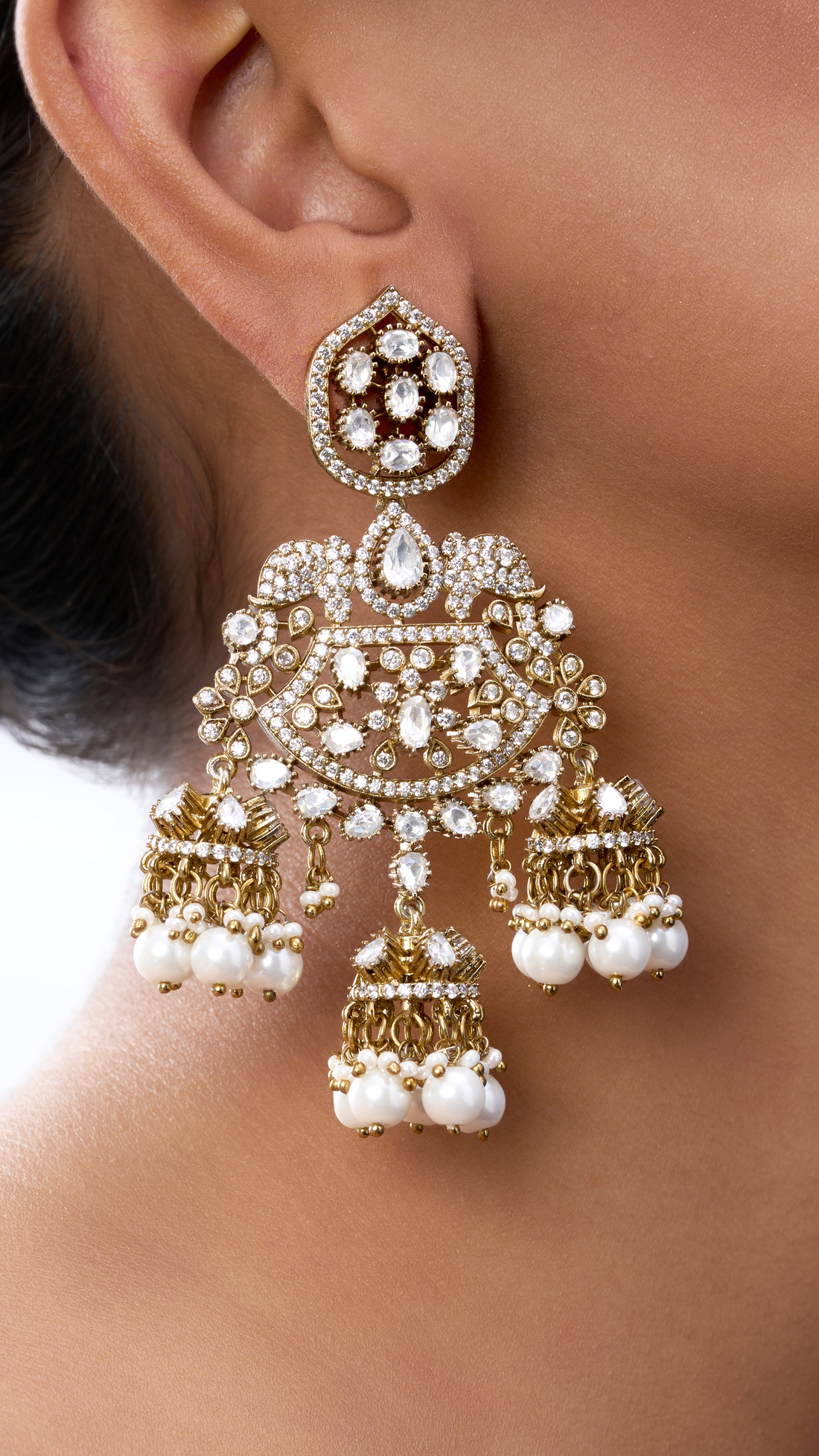 JANAKI   POLKI EARRINGS