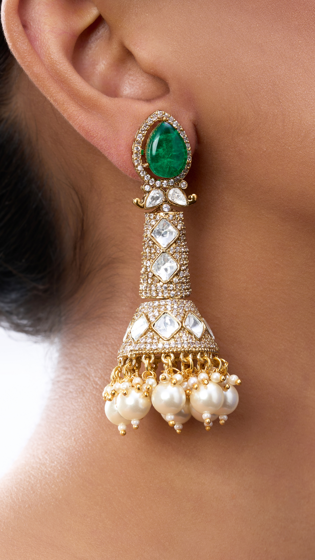 VIRASAT POLKI EARRINGS