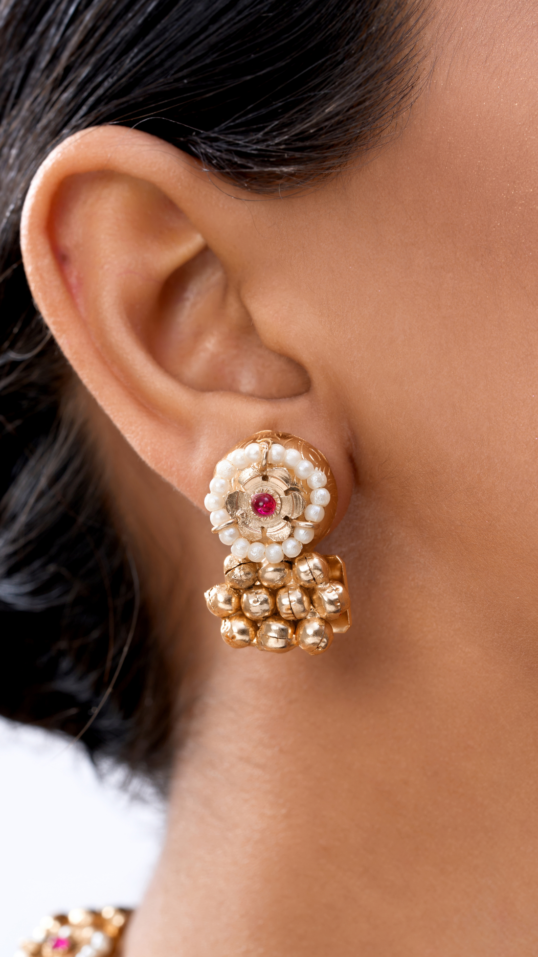 NAYIKA GOLD FOIL WITH BEADS NECKLACE SET