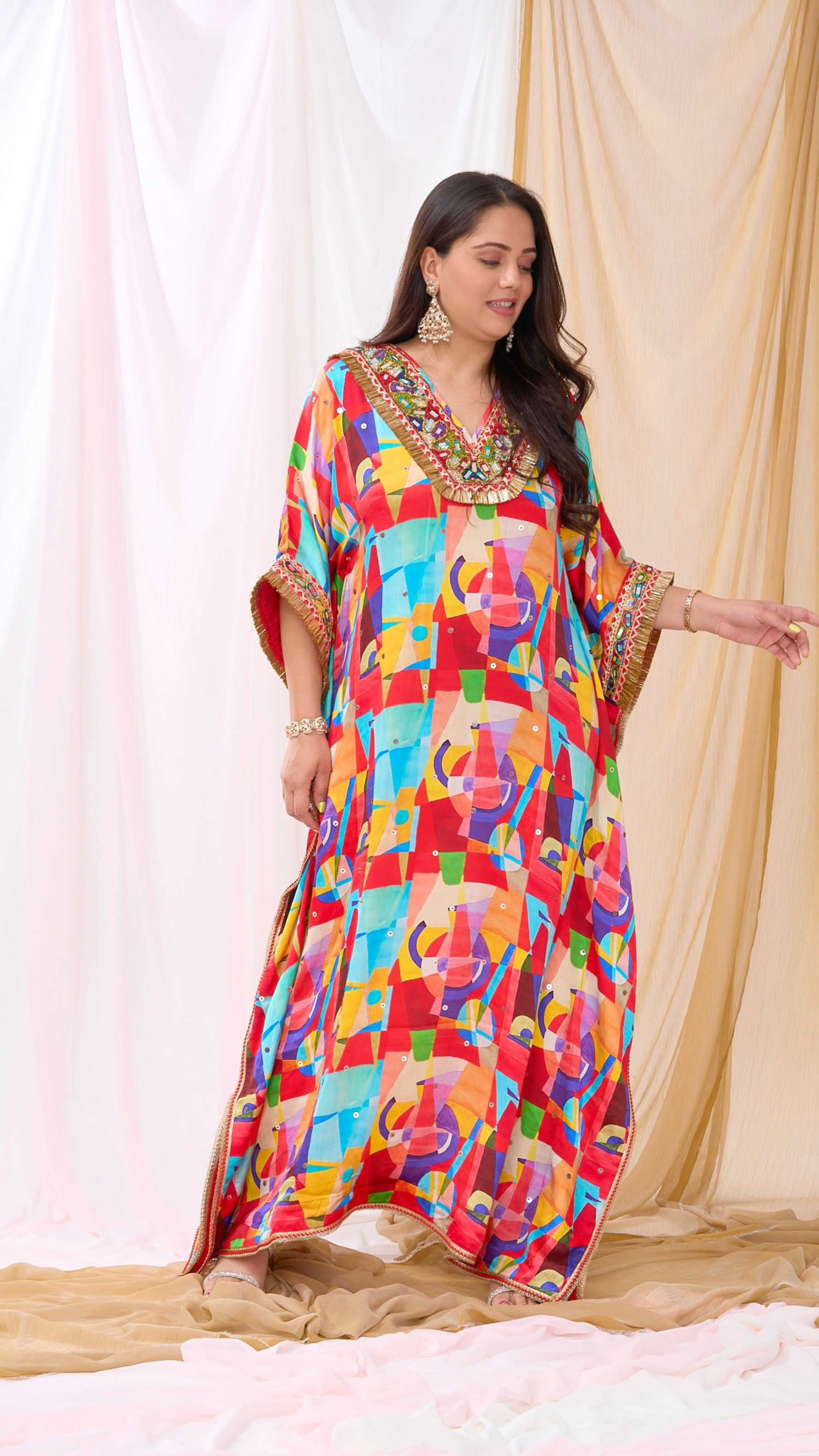 ZORA IN MULTI COLOR PRINT