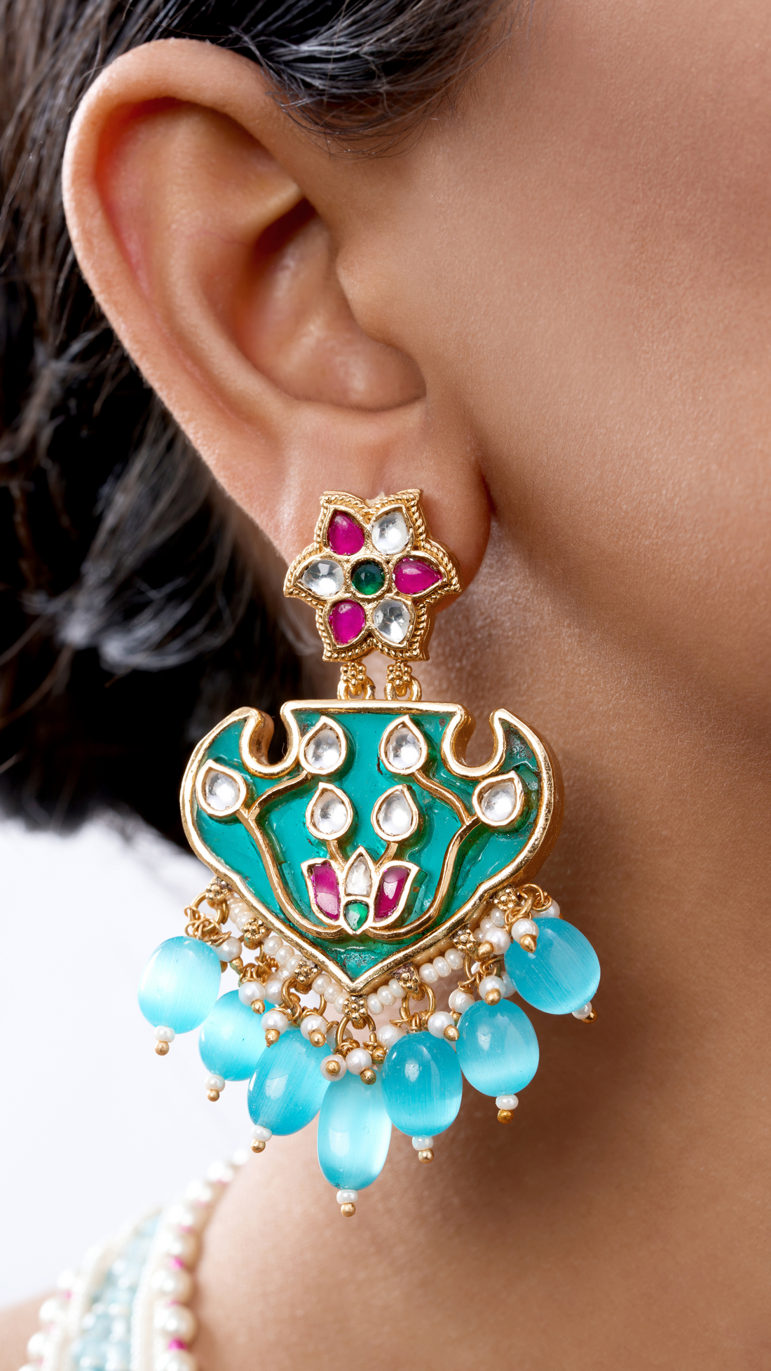 NEERJA PURE STONE & HAND ENGRAVED NECKLACE SET