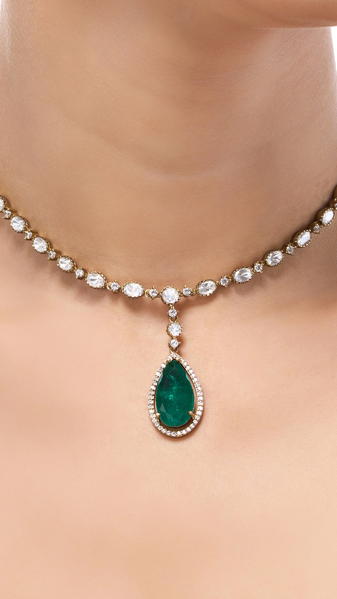 JOSEPHINE VICTORIAN POLKI STRING WITH ONYX