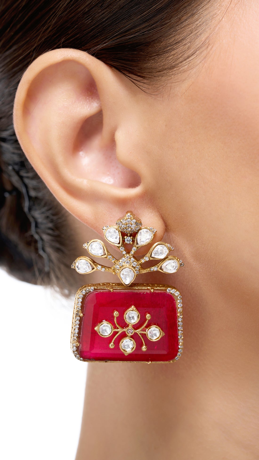 KUNTALA GOLD FOIL PURE STONE KUNDAN NECKLACE