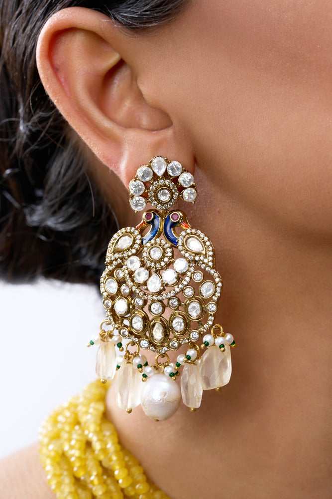 INDRANI VICTORIAN & PURE STONES NECKLACE SET