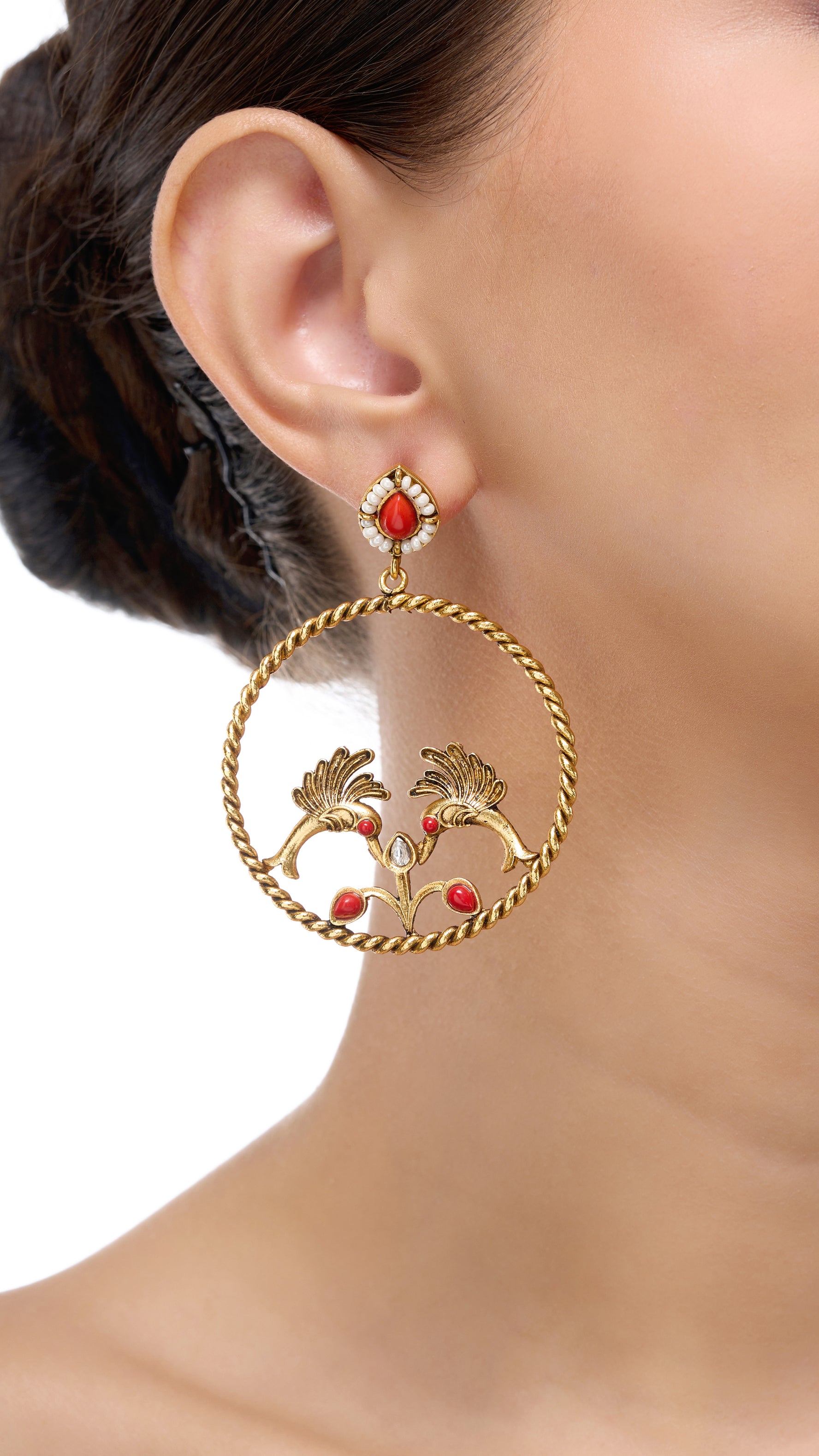 CARMEN FILIGREE BIRD HOOPS