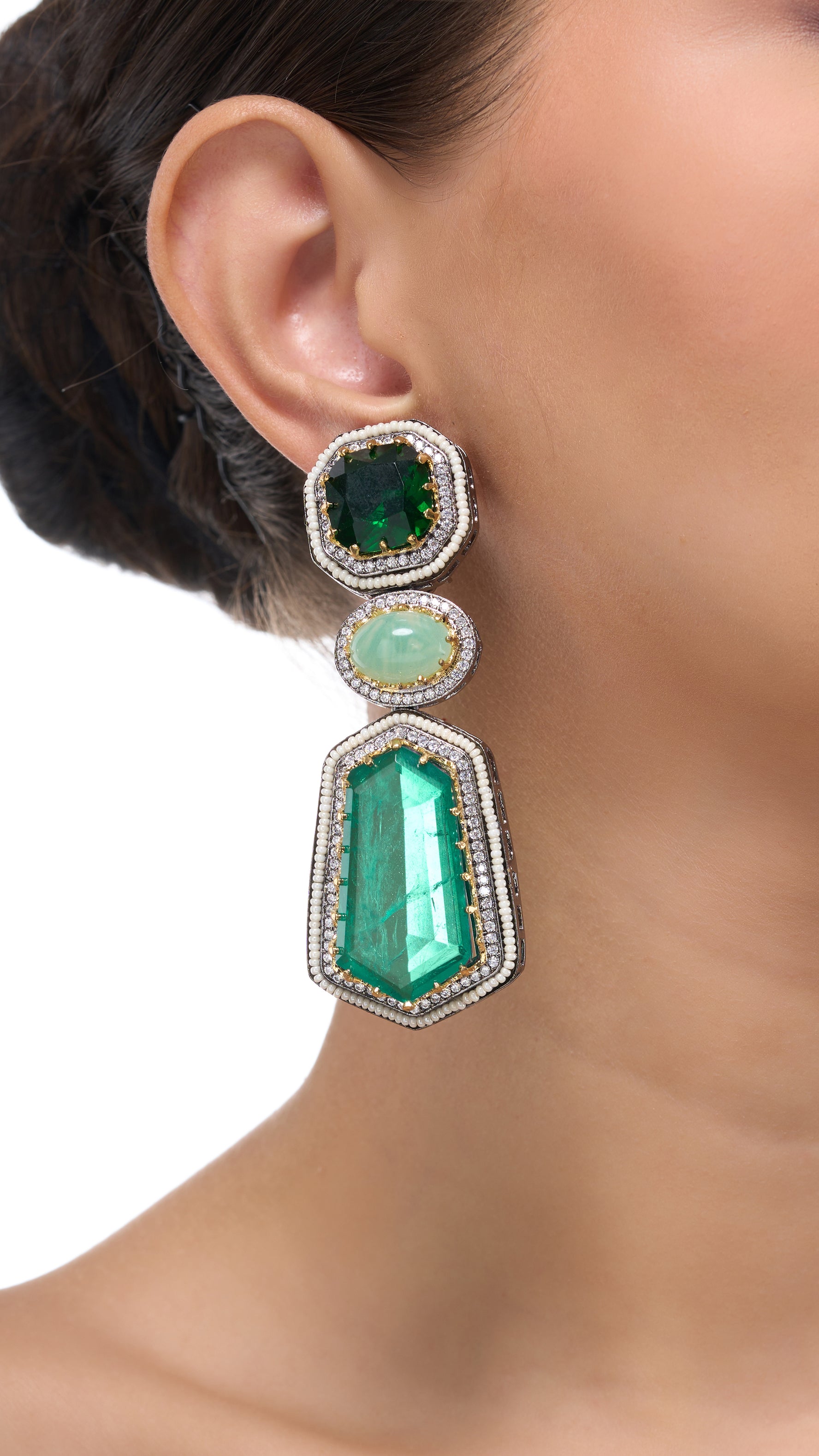 VASANTIKA TRIPLE LAYERED EARRINGS