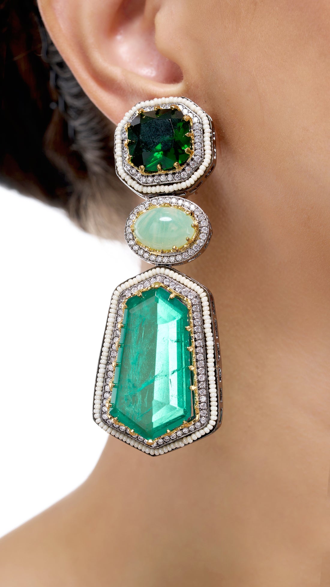 VASANTIKA TRIPLE LAYERED EARRINGS