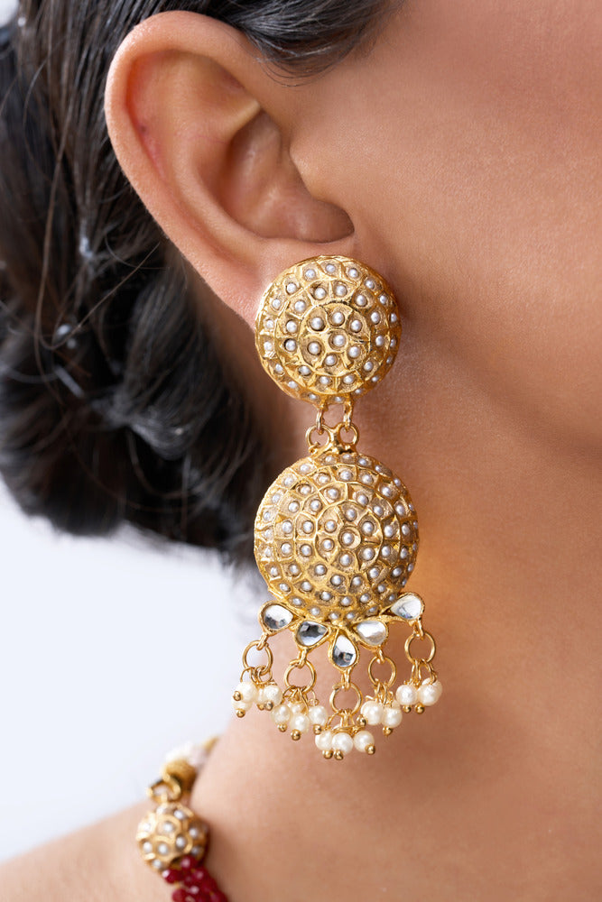 VARUNA GOLD FOIL NECKLACE SET