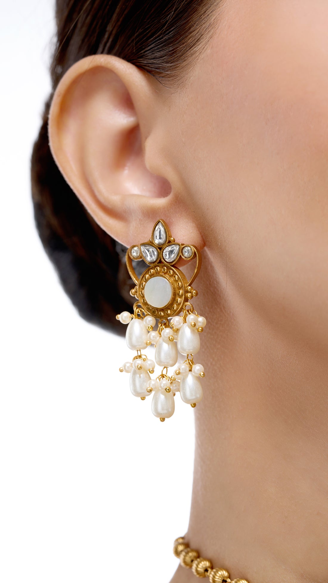 NAZNEEN PEARL FILIGREE CHOKER