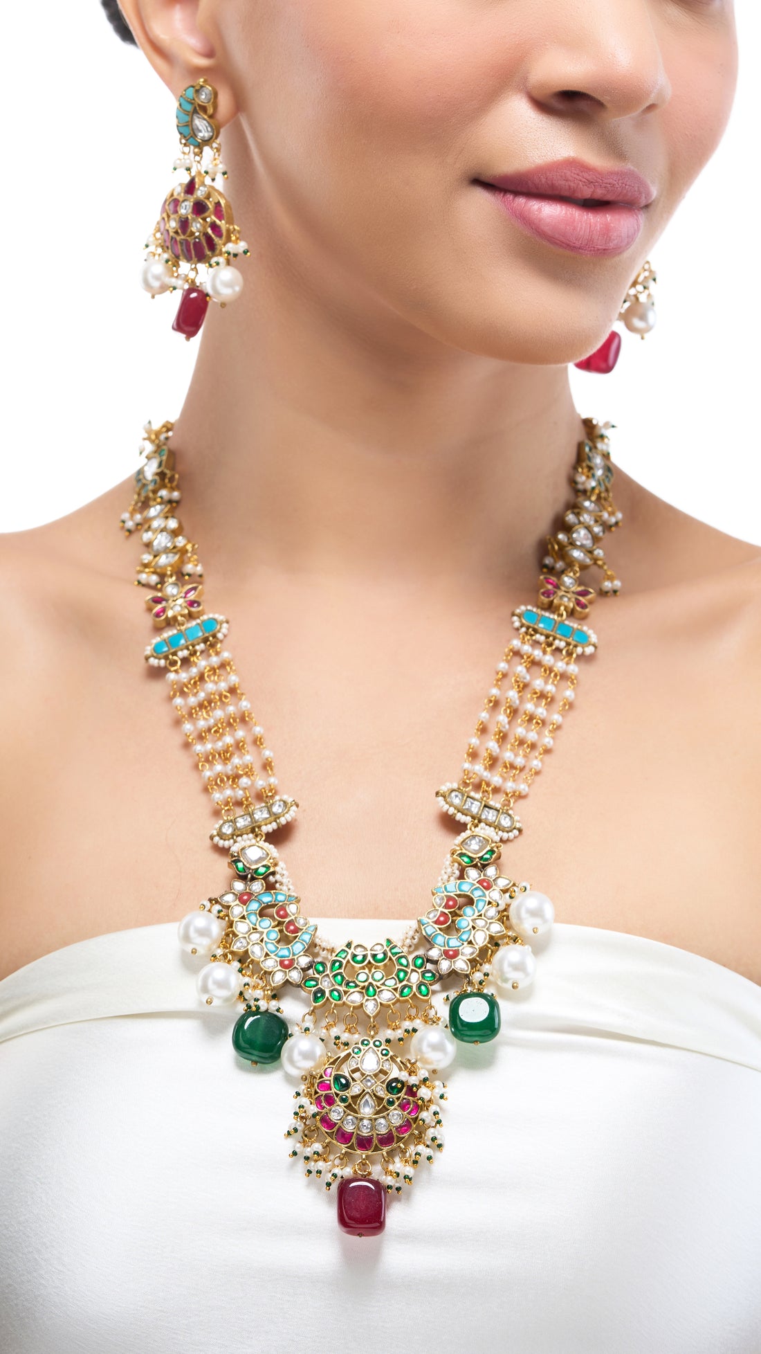 KARNAVATI GOLD FOIL WITH HAND ENAMEL