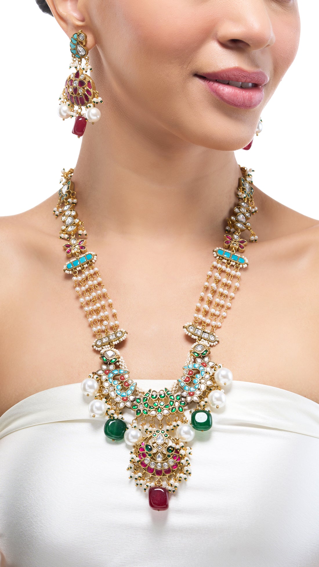 KARNAVATI GOLD FOIL WITH HAND ENAMEL