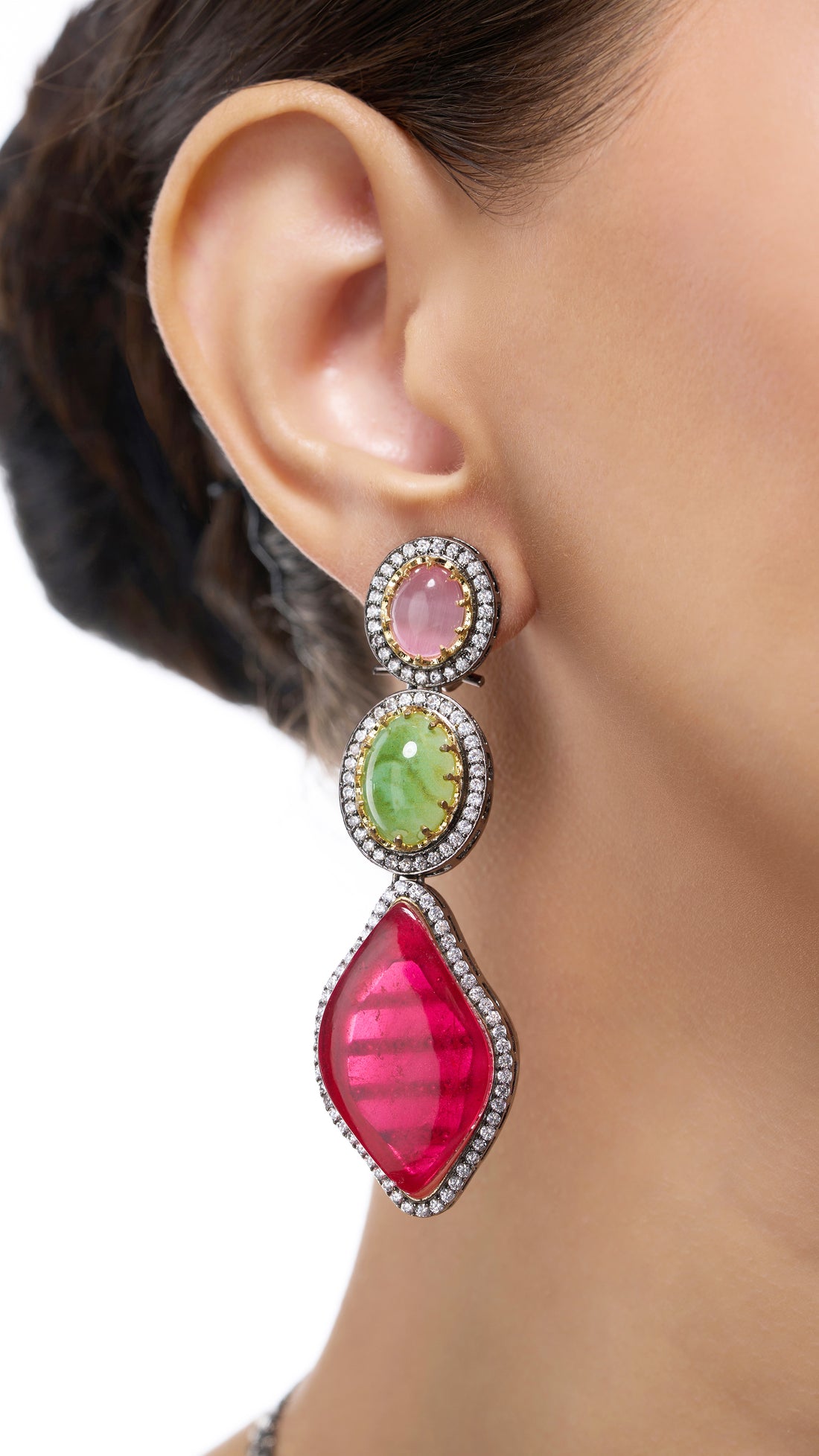 JAHANARA SEMI PRECIOUS STONE LONG NECKLACE